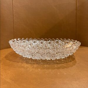 Crystal Canoe Bowl in 3D extruded form - Vintage